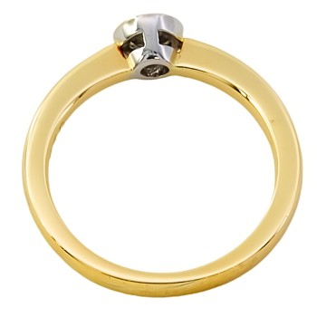 18ct gold diamond 0.25cts solitaire Ring size K